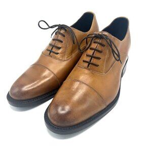 Guidomaggi Cap Toe Oxfords, Cognac, US men's 10, EU size 43, Handmade in Italy